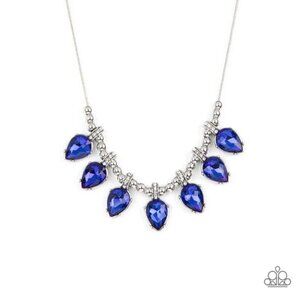 Crown Jewel Couture Blue Necklace